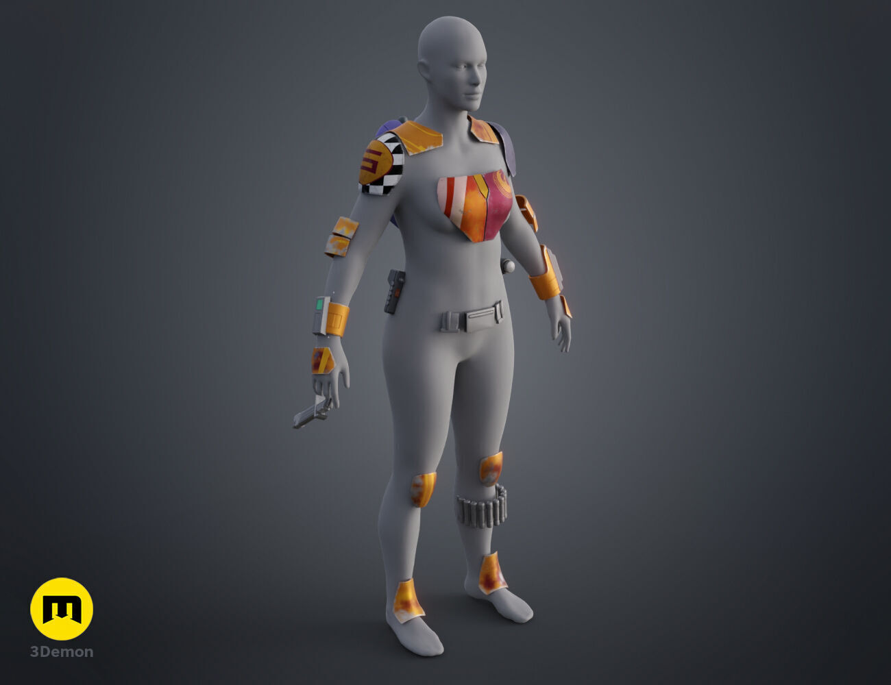 Sabine Wren armor 3D print model_7