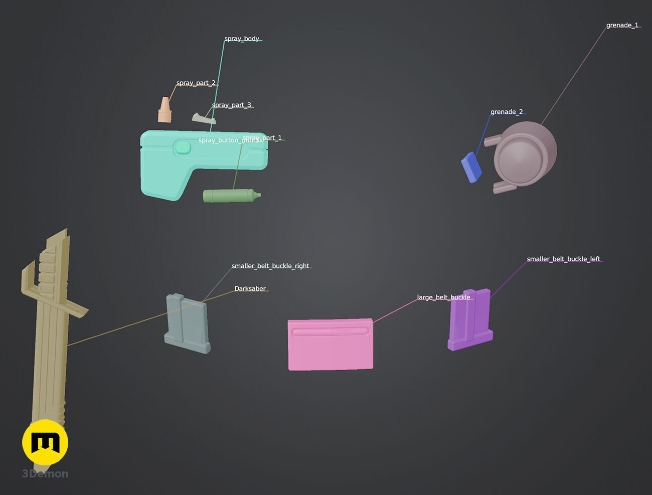 Sabine Wren armor 3D print model_21