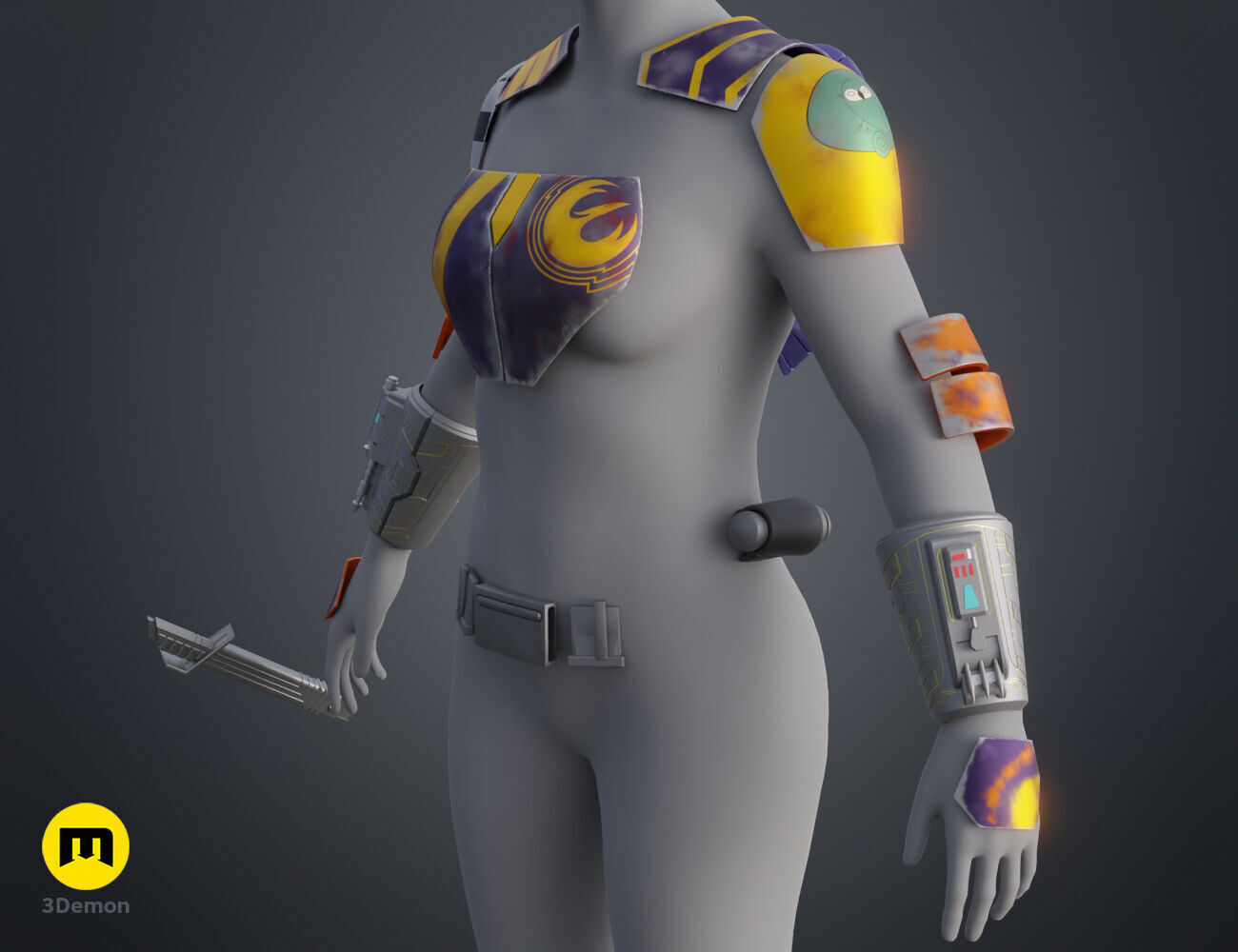 Sabine Wren armor 3D print model_2