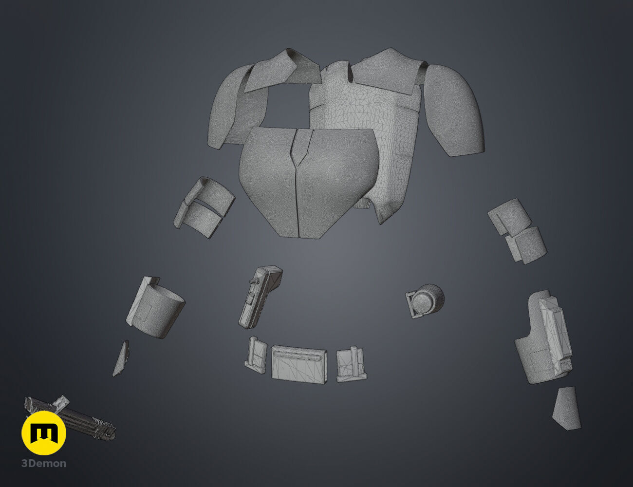 Sabine Wren armor 3D print model_35