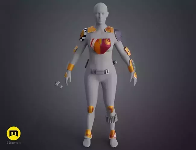 Sabine Wren armor 3D print model