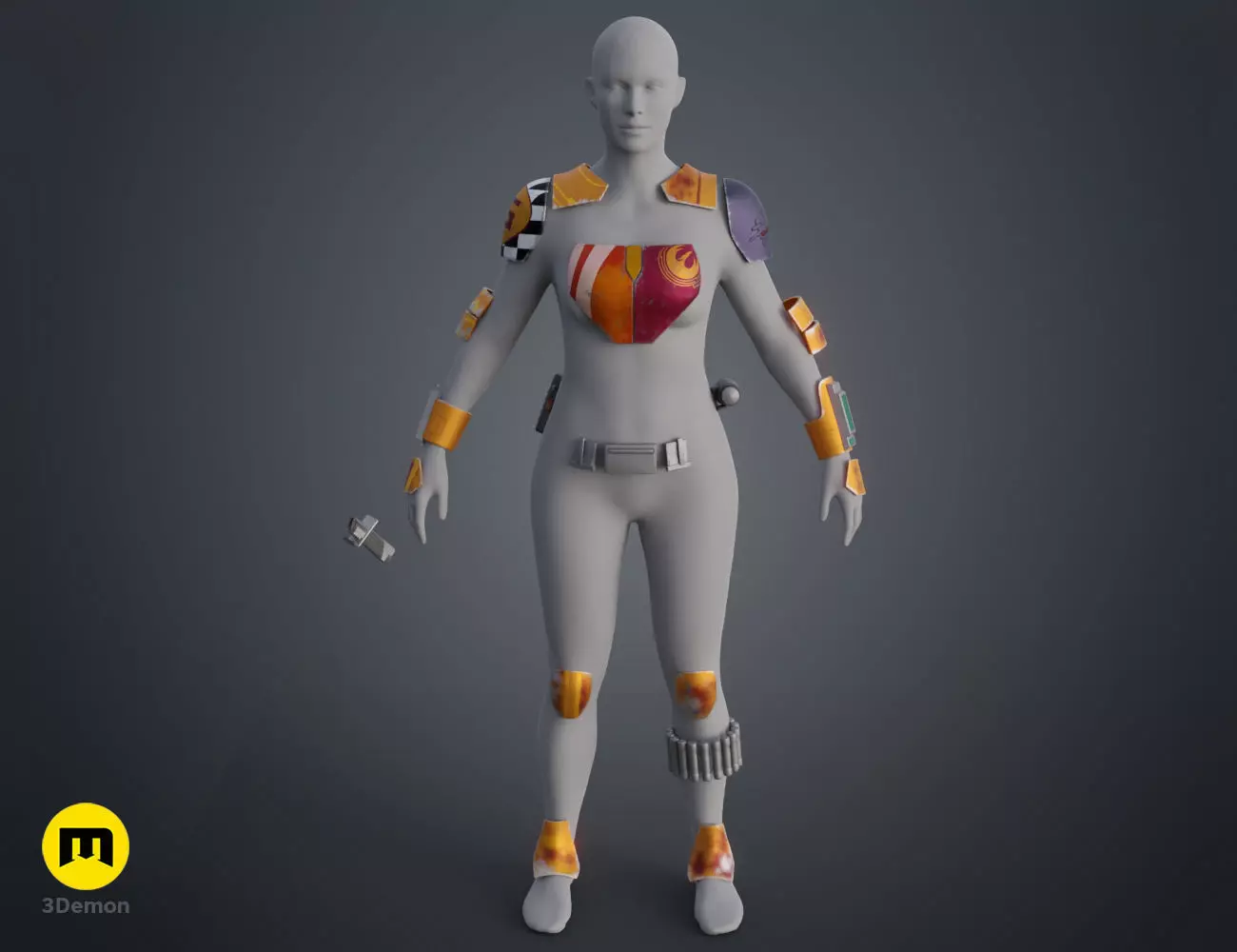 Sabine Wren armor 3D print model_0