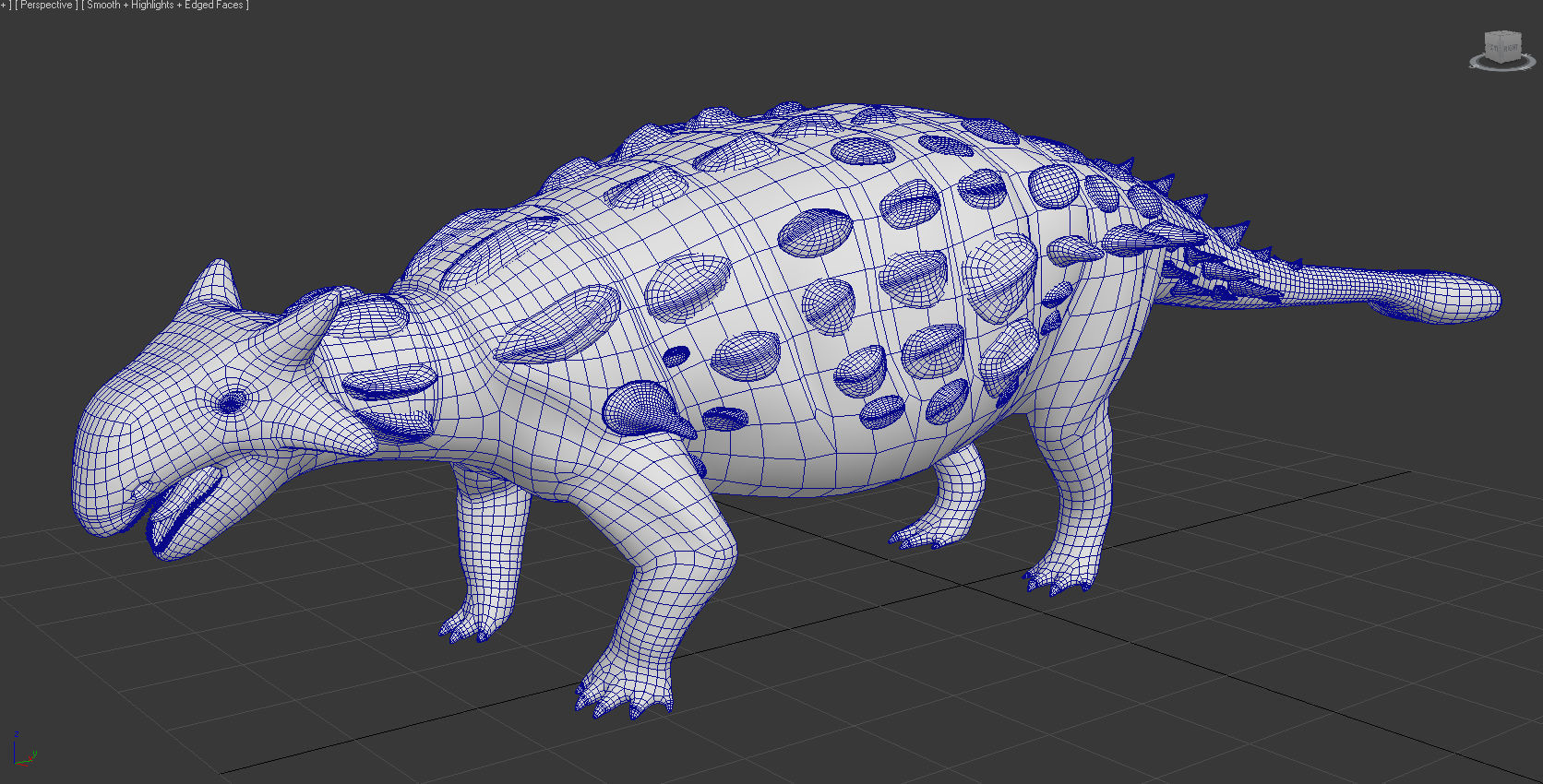 Anklyosaurus dinosaur 3D model_1