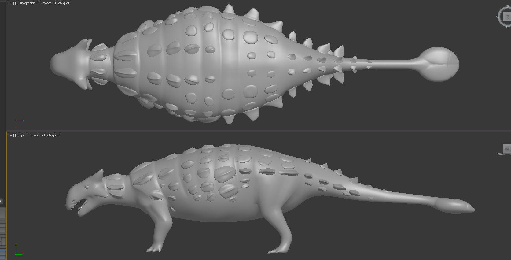 Anklyosaurus dinosaur 3D model_3