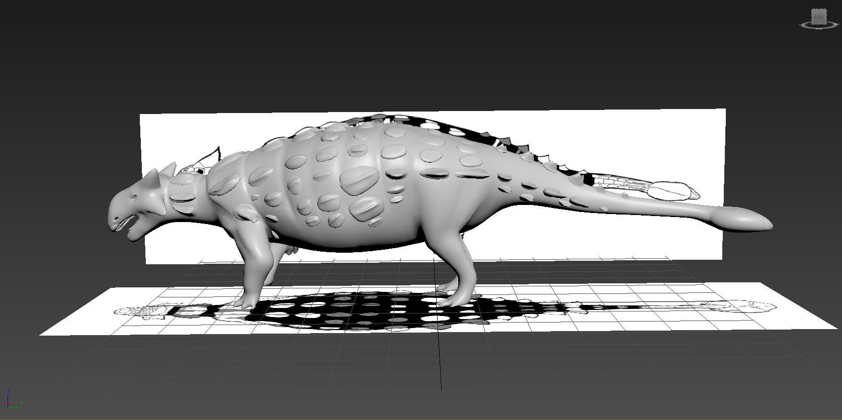 Anklyosaurus dinosaur 3D model_2