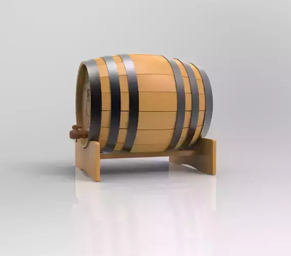 old Wine barrel cask 