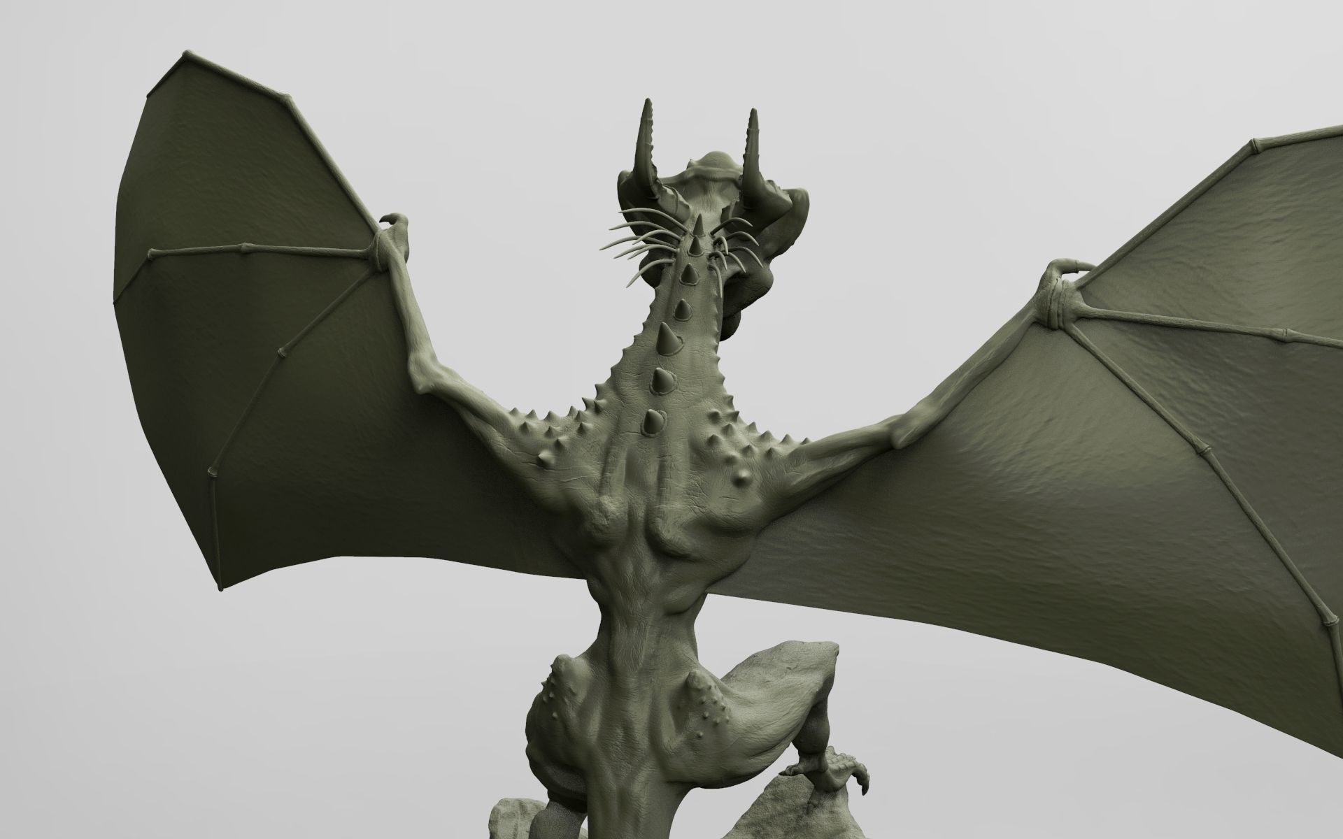 Dragon model statue 3D model_5
