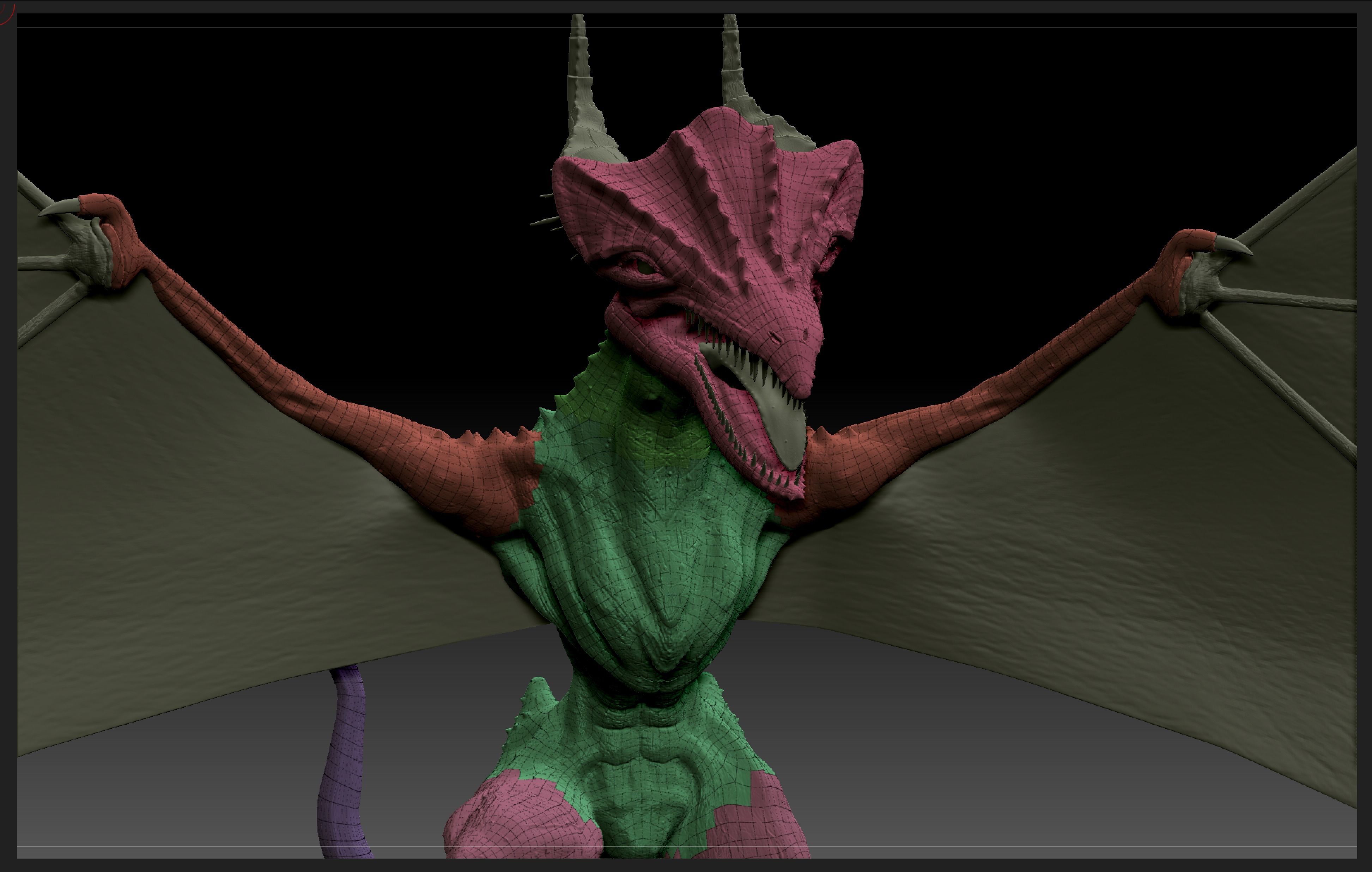 Dragon model statue 3D model_6