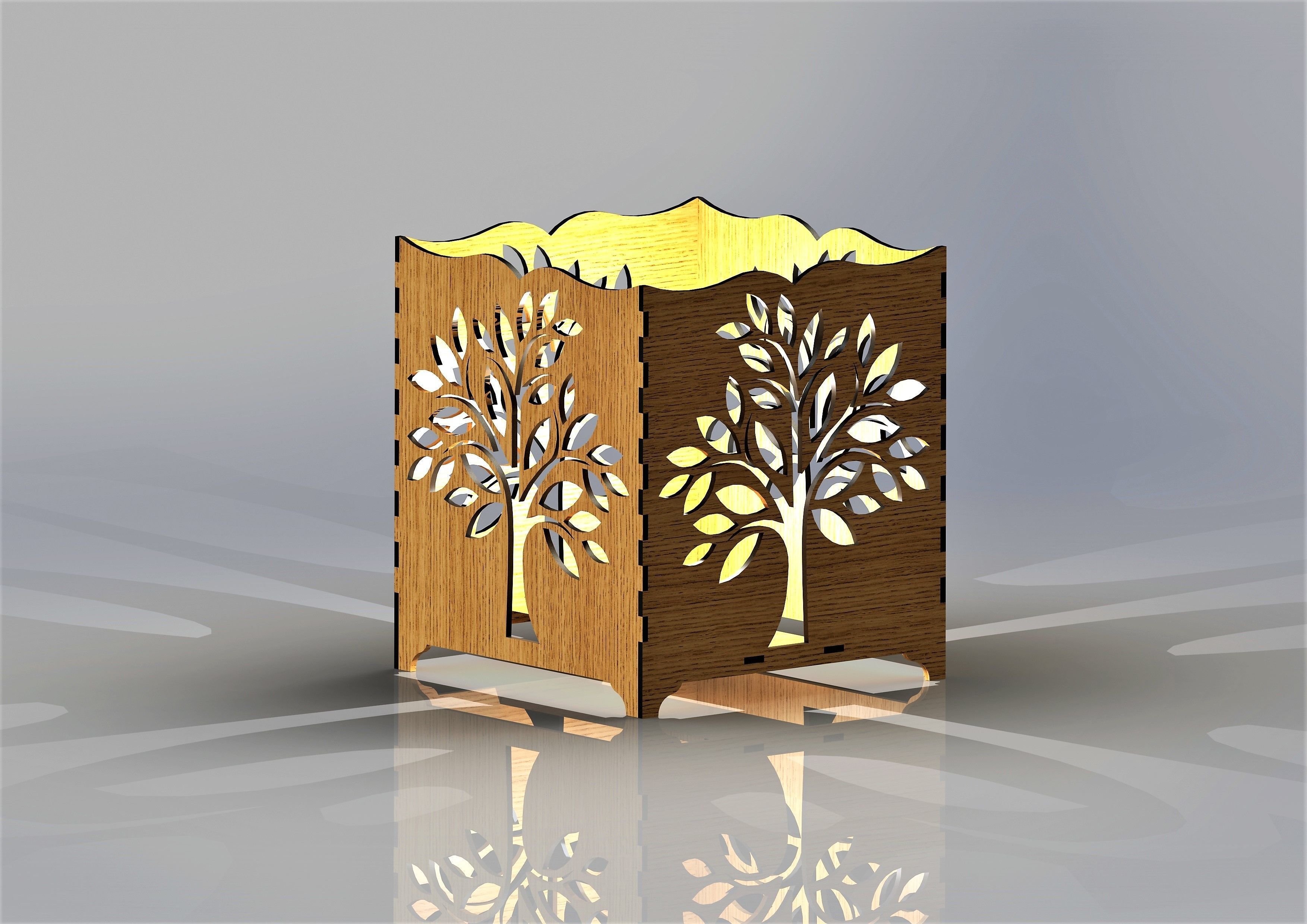 HOME DECOR LAMP 3D model_2