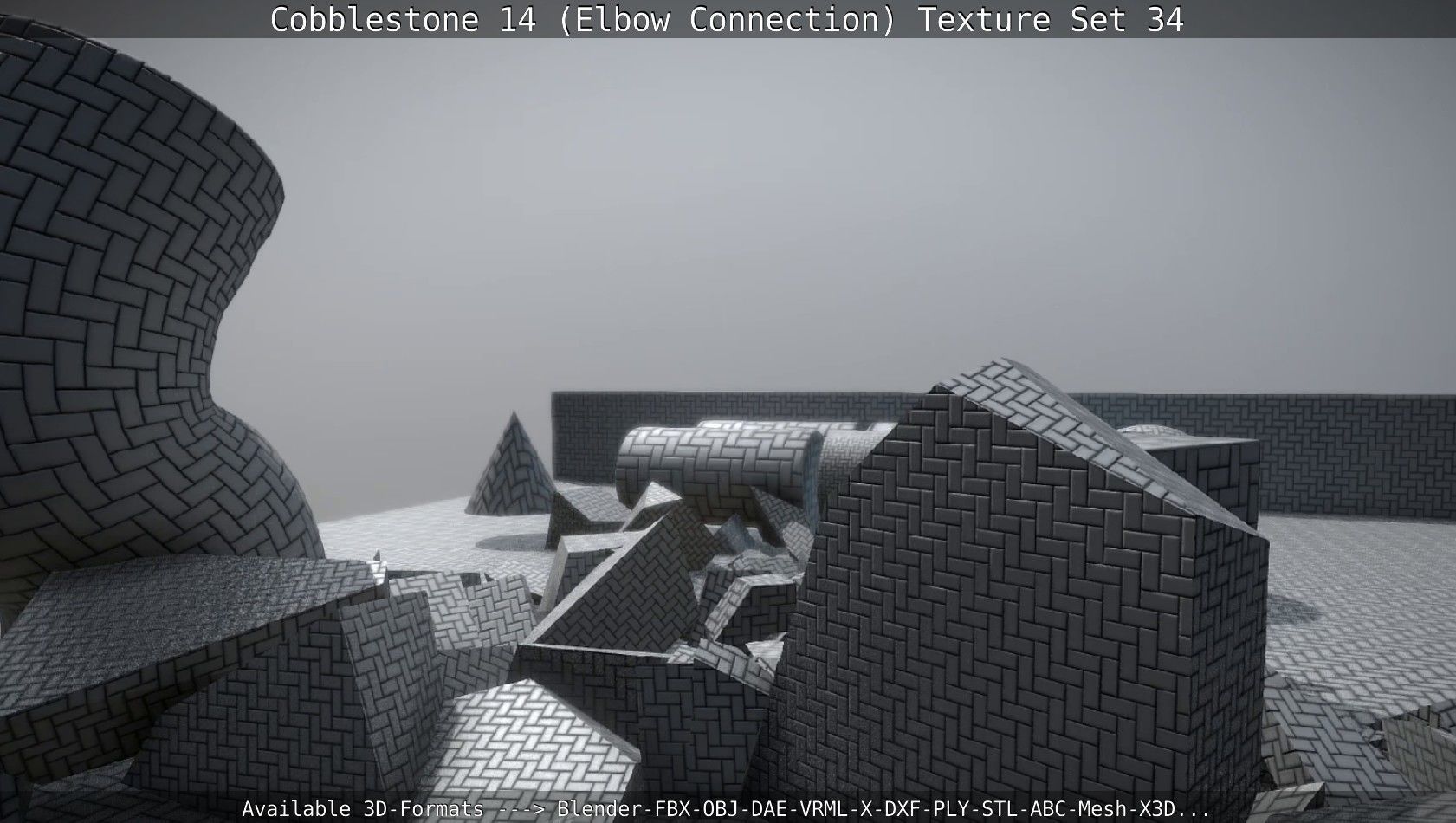 Cobblestone 14 - Elbow Connection - Texture Set 34 Texture_140