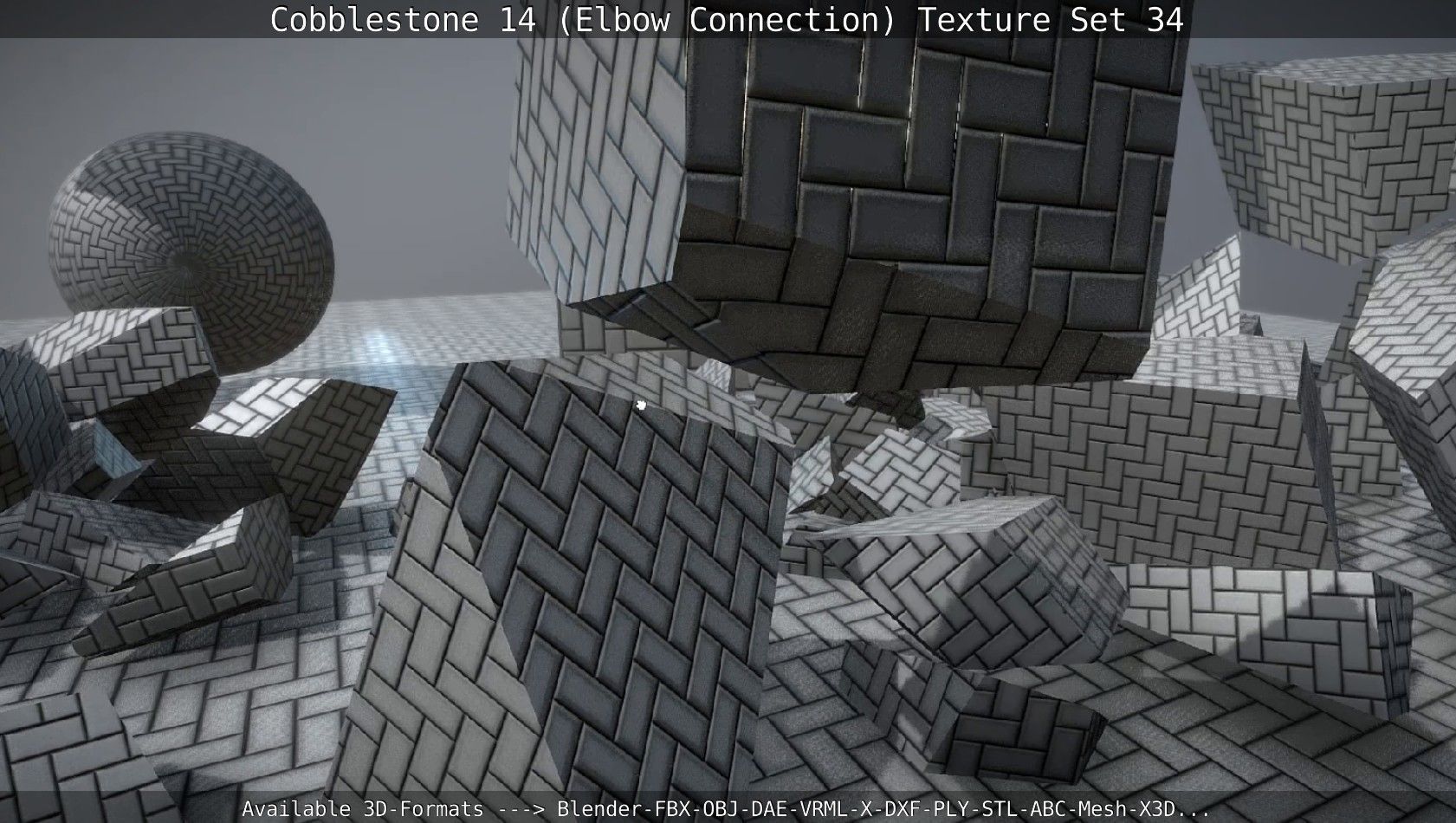 Cobblestone 14 - Elbow Connection - Texture Set 34 Texture_66