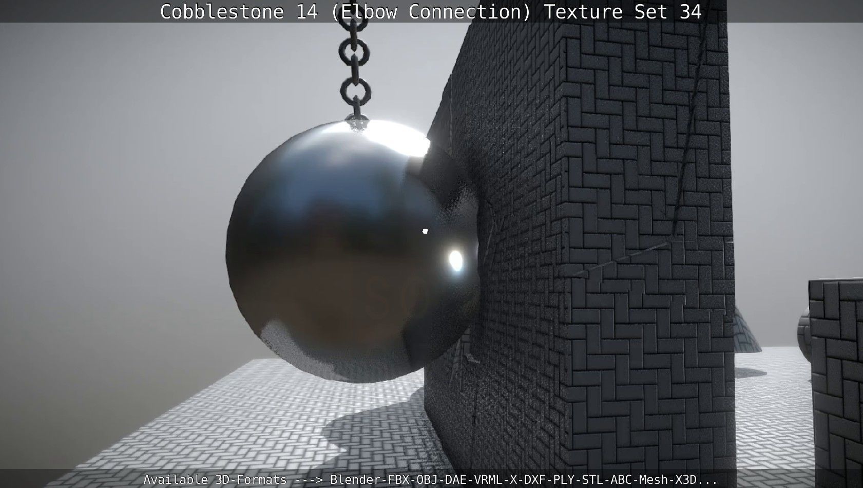 Cobblestone 14 - Elbow Connection - Texture Set 34 Texture_14