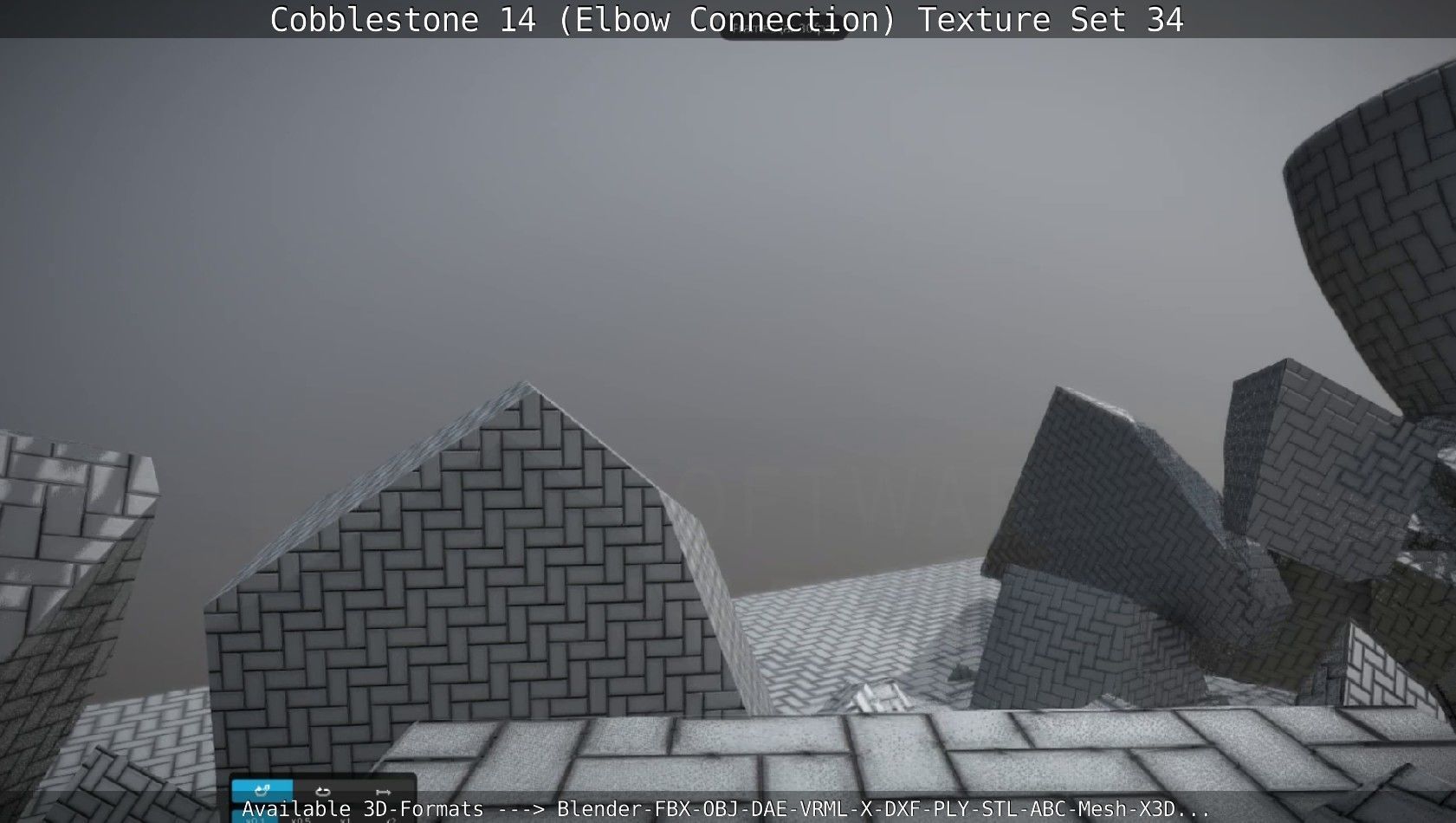Cobblestone 14 - Elbow Connection - Texture Set 34 Texture_31