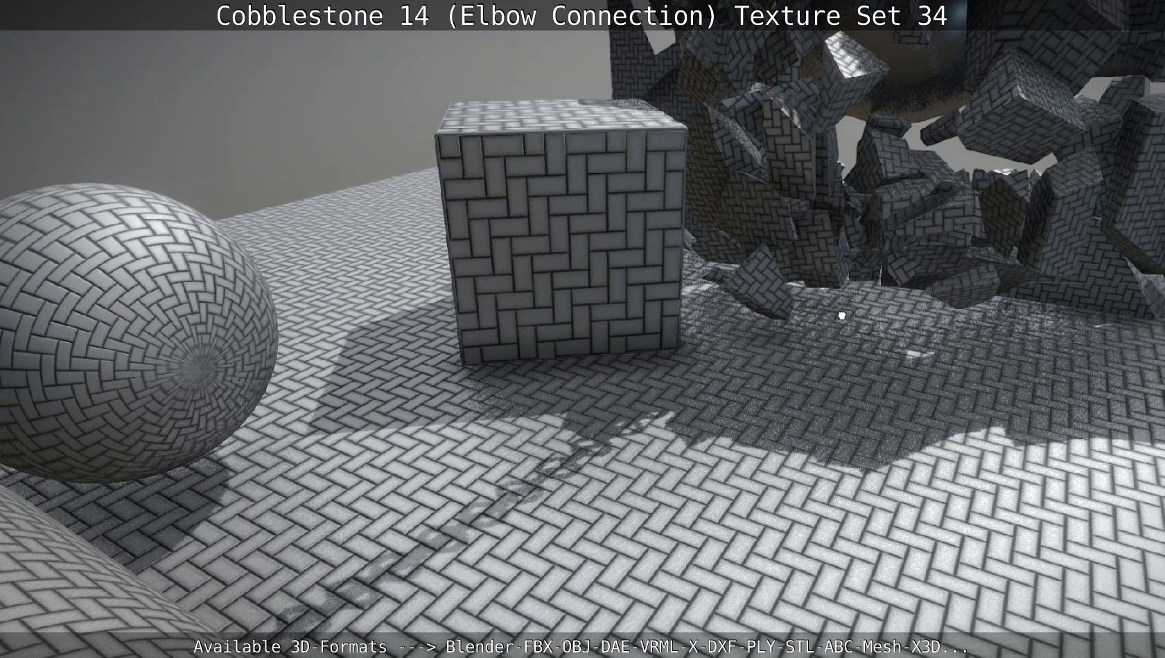 Cobblestone 14 - Elbow Connection - Texture Set 34 Texture_62