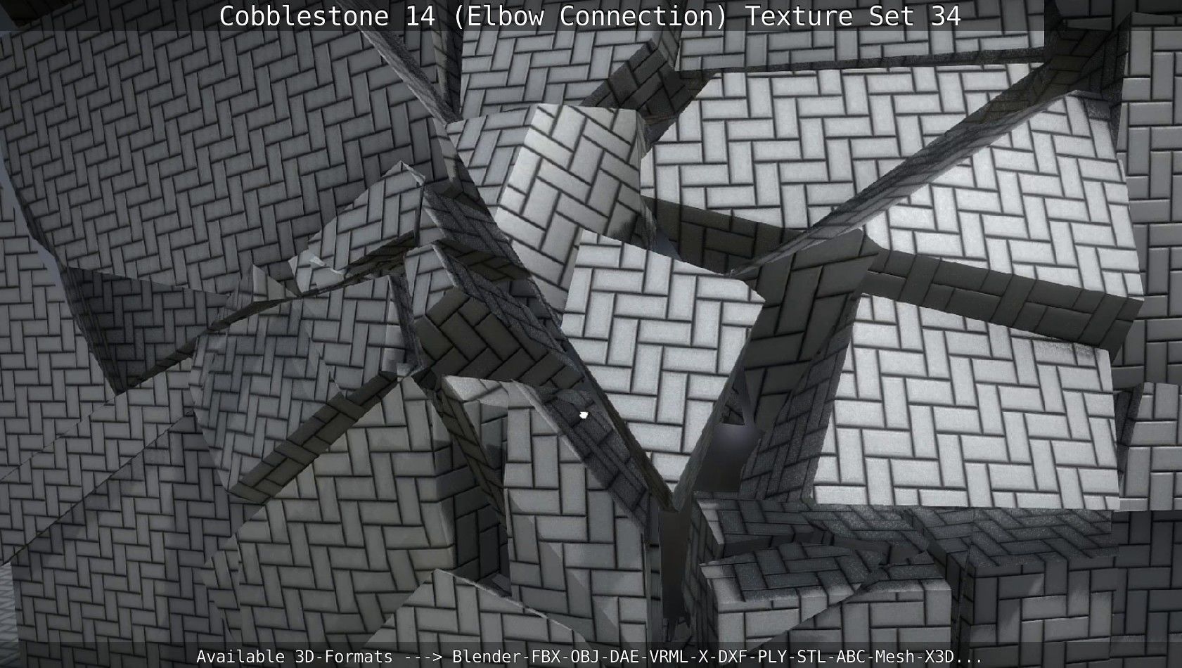 Cobblestone 14 - Elbow Connection - Texture Set 34 Texture_37