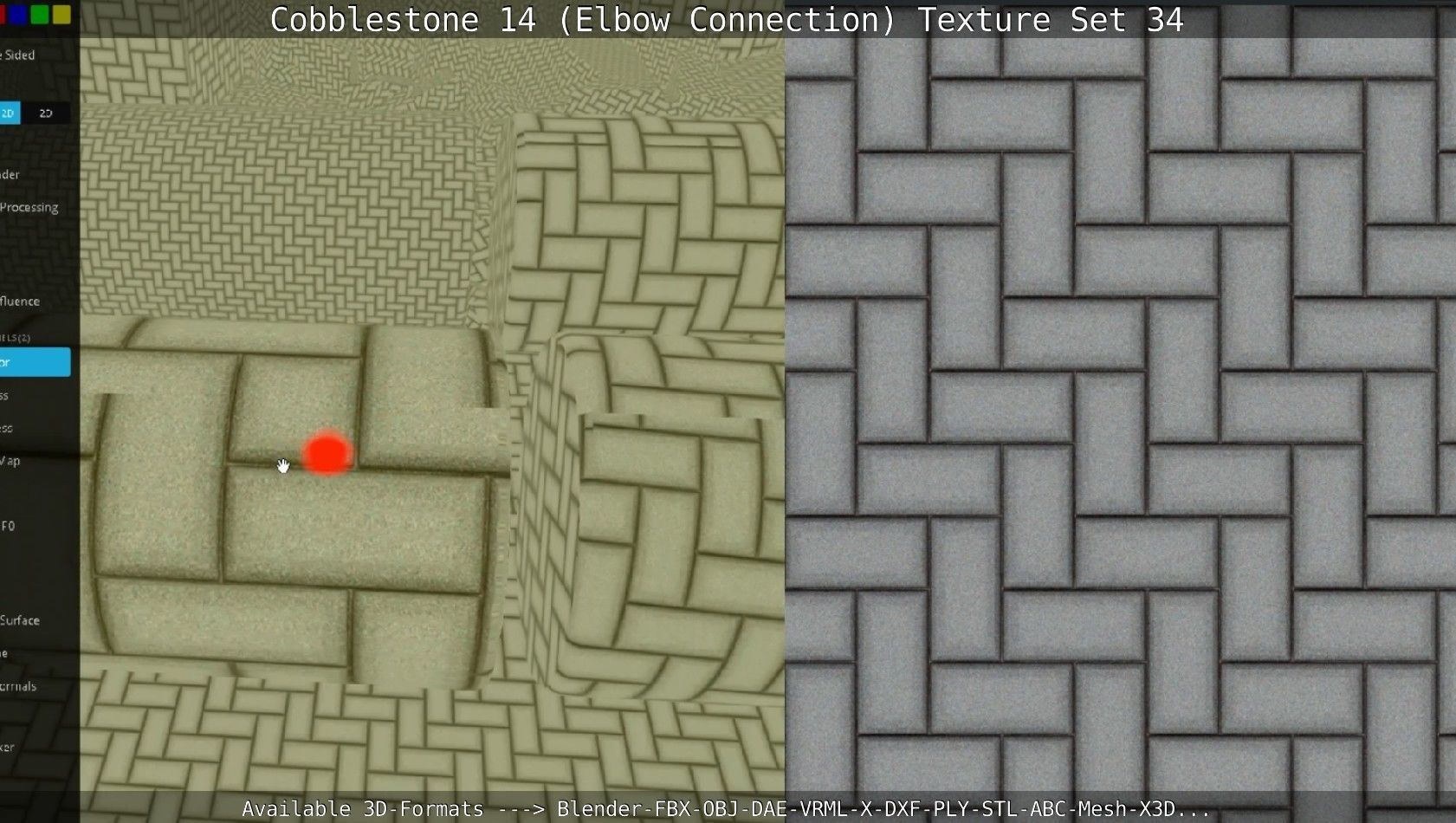 Cobblestone 14 - Elbow Connection - Texture Set 34 Texture_94