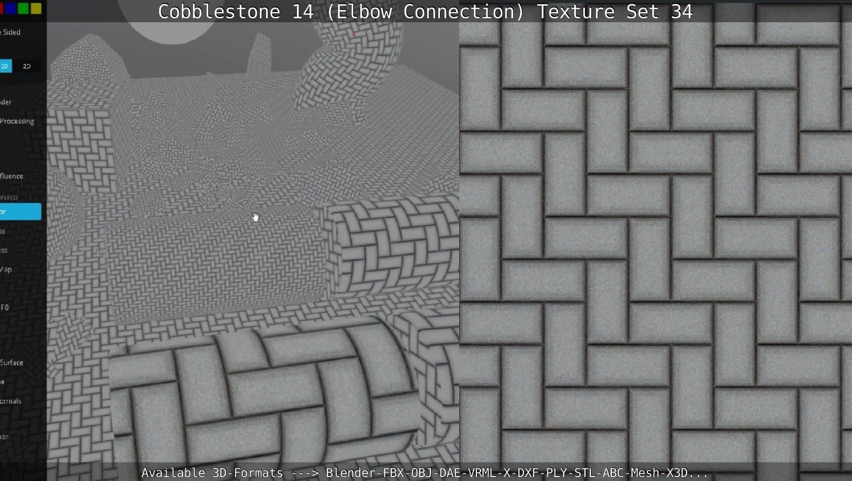 Cobblestone 14 - Elbow Connection - Texture Set 34 Texture_86