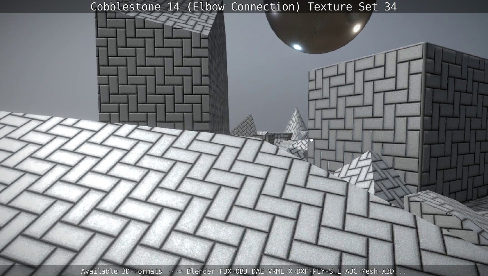 Cobblestone 14 - Elbow Connection - Texture Set 34 Texture_35