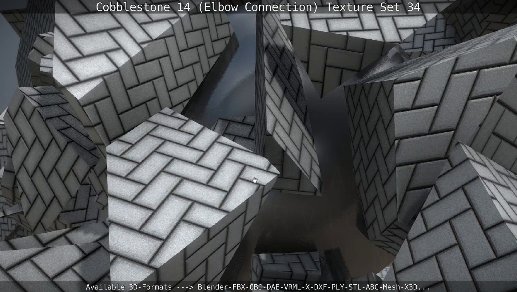 Cobblestone 14 - Elbow Connection - Texture Set 34 Texture_38