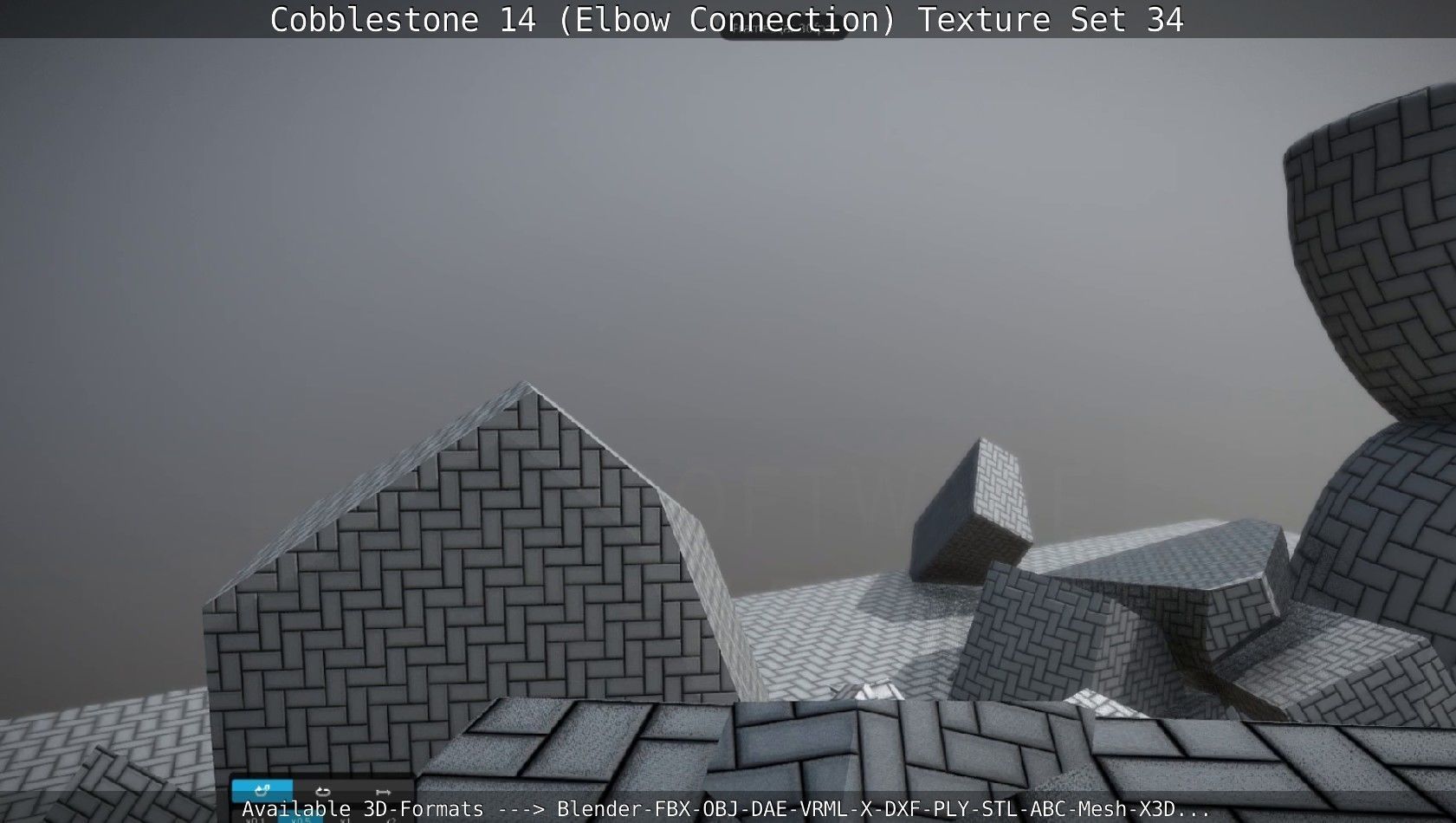 Cobblestone 14 - Elbow Connection - Texture Set 34 Texture_16