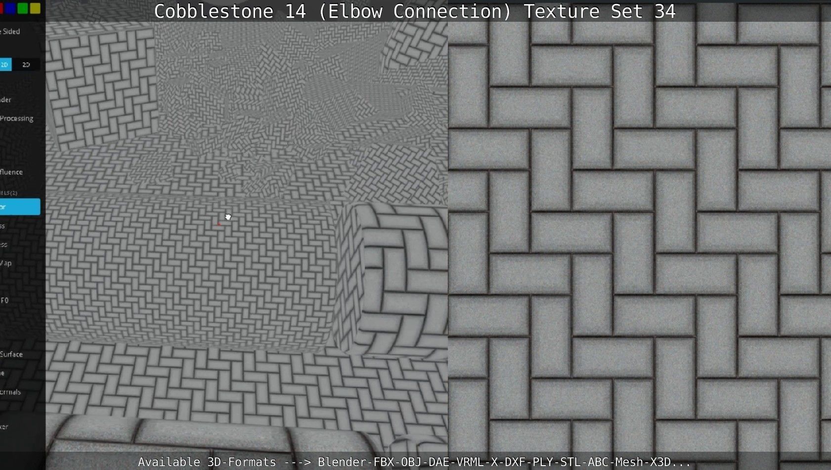 Cobblestone 14 - Elbow Connection - Texture Set 34 Texture_87