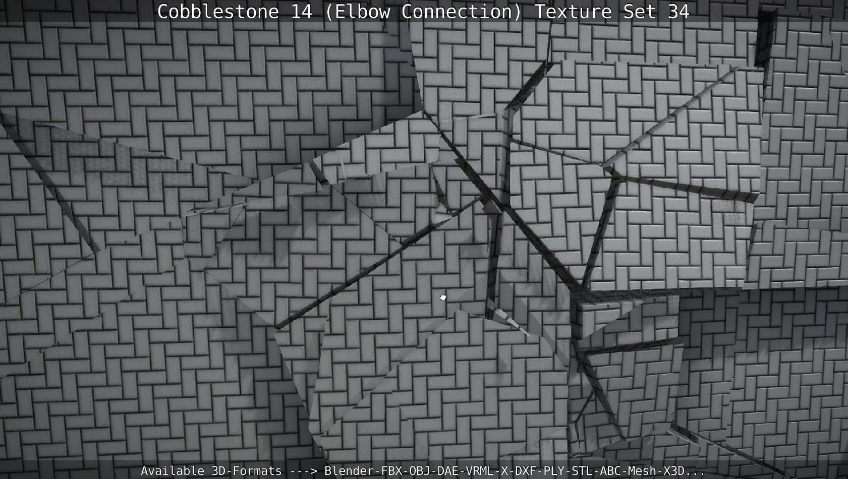 Cobblestone 14 - Elbow Connection - Texture Set 34 Texture_36