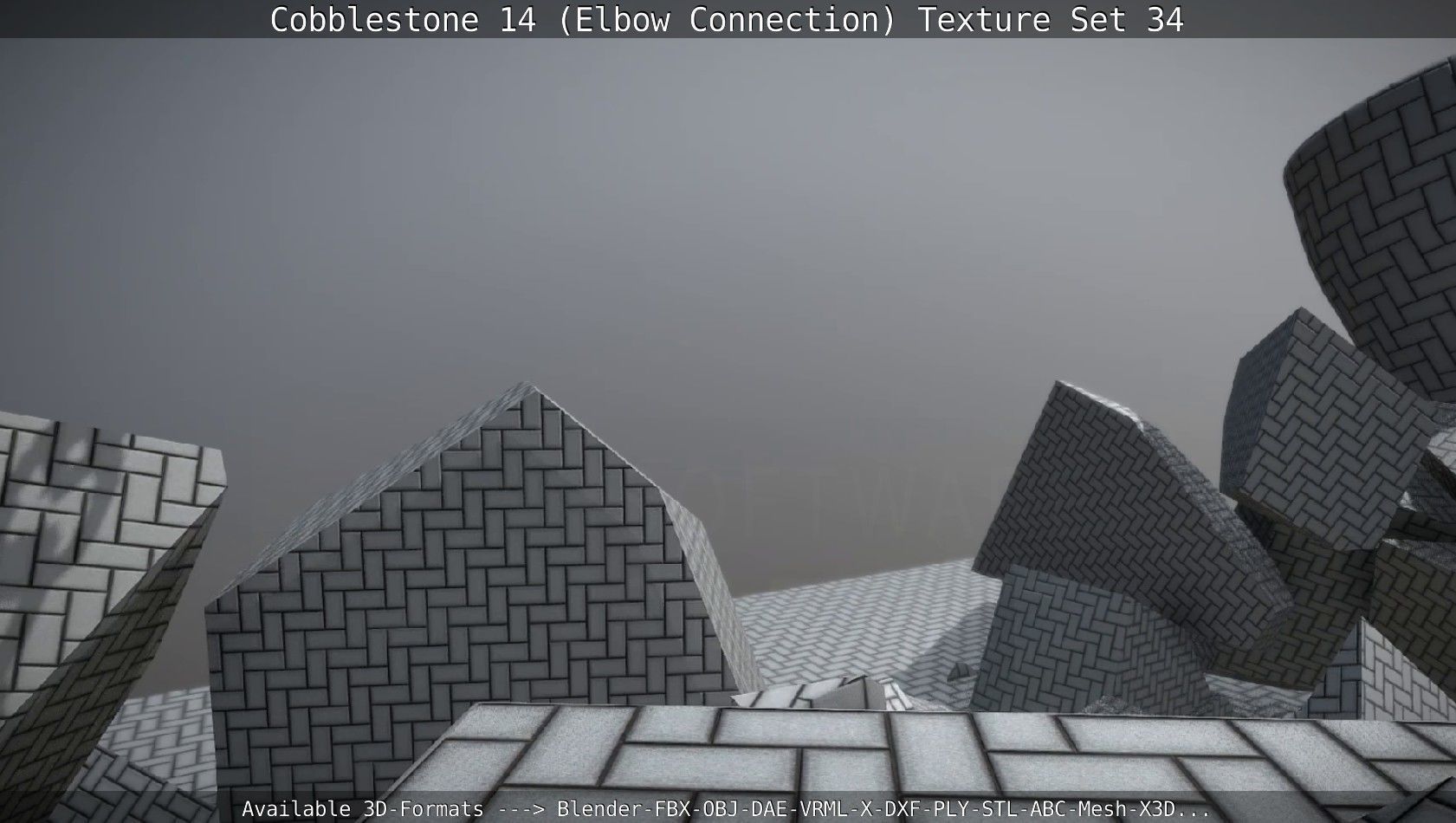 Cobblestone 14 - Elbow Connection - Texture Set 34 Texture_27
