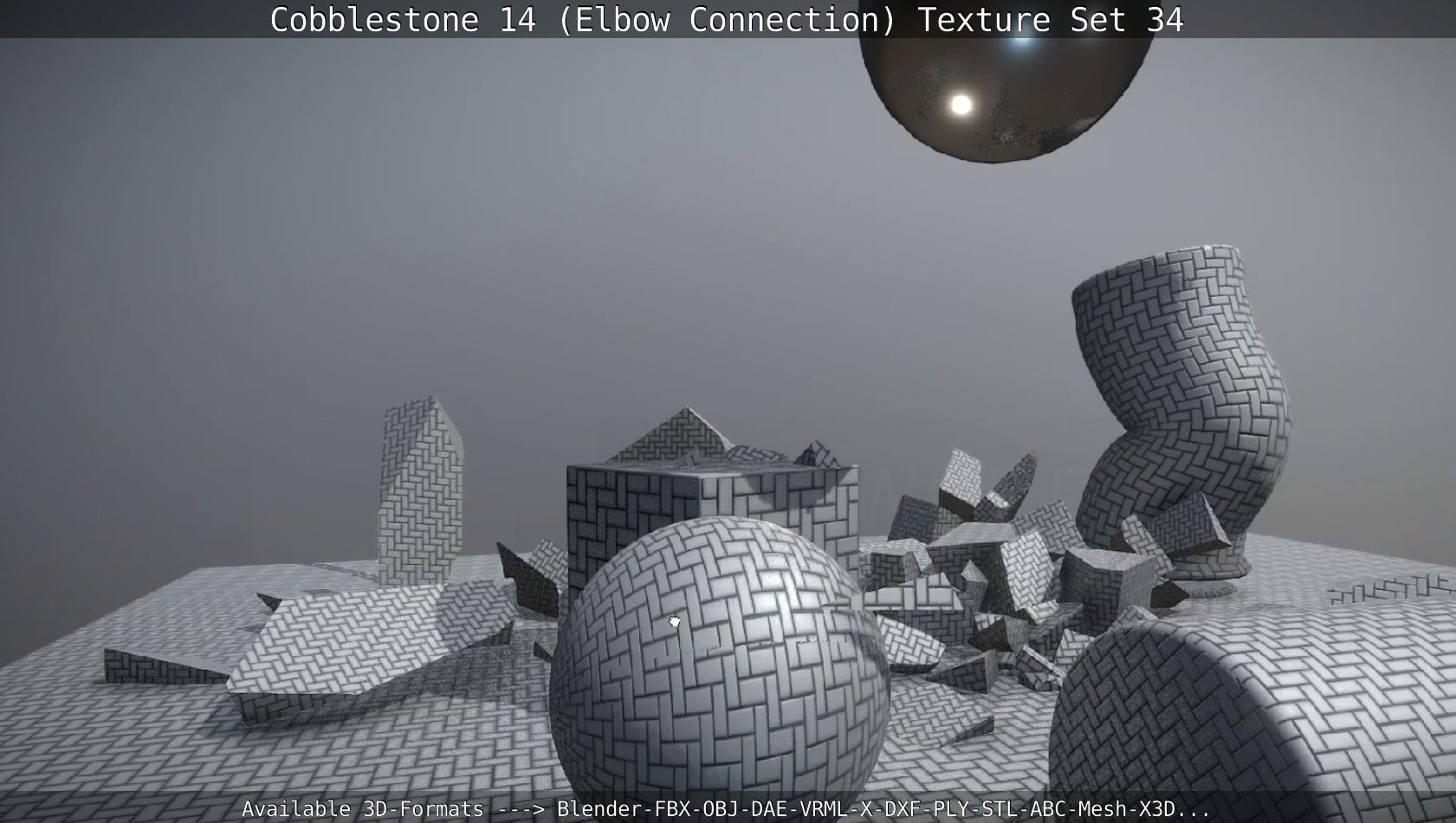 Cobblestone 14 - Elbow Connection - Texture Set 34 Texture_55