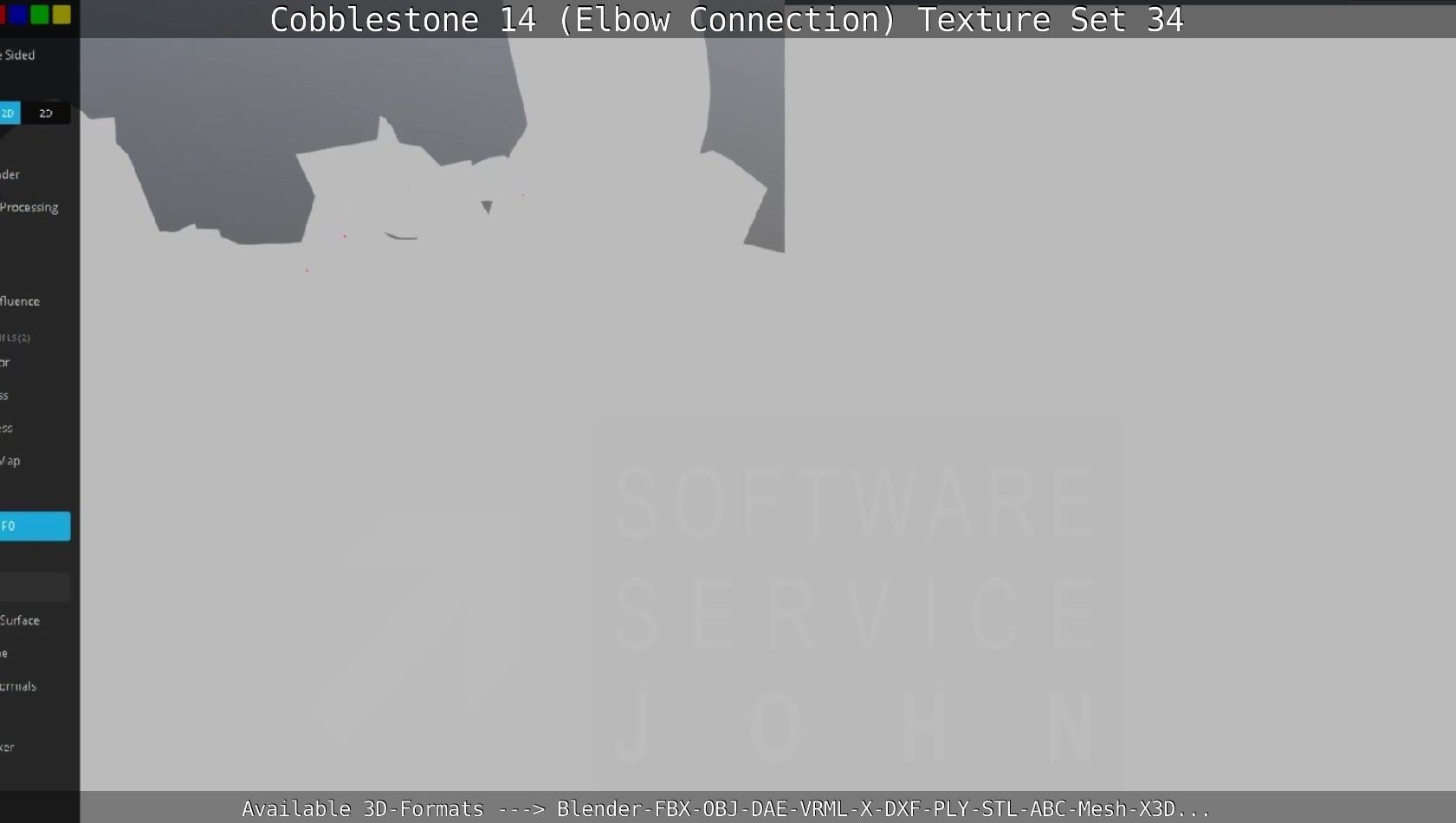 Cobblestone 14 - Elbow Connection - Texture Set 34 Texture_109