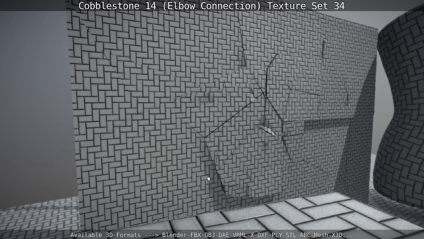 Cobblestone 14 - Elbow Connection - Texture Set 34 Texture_33