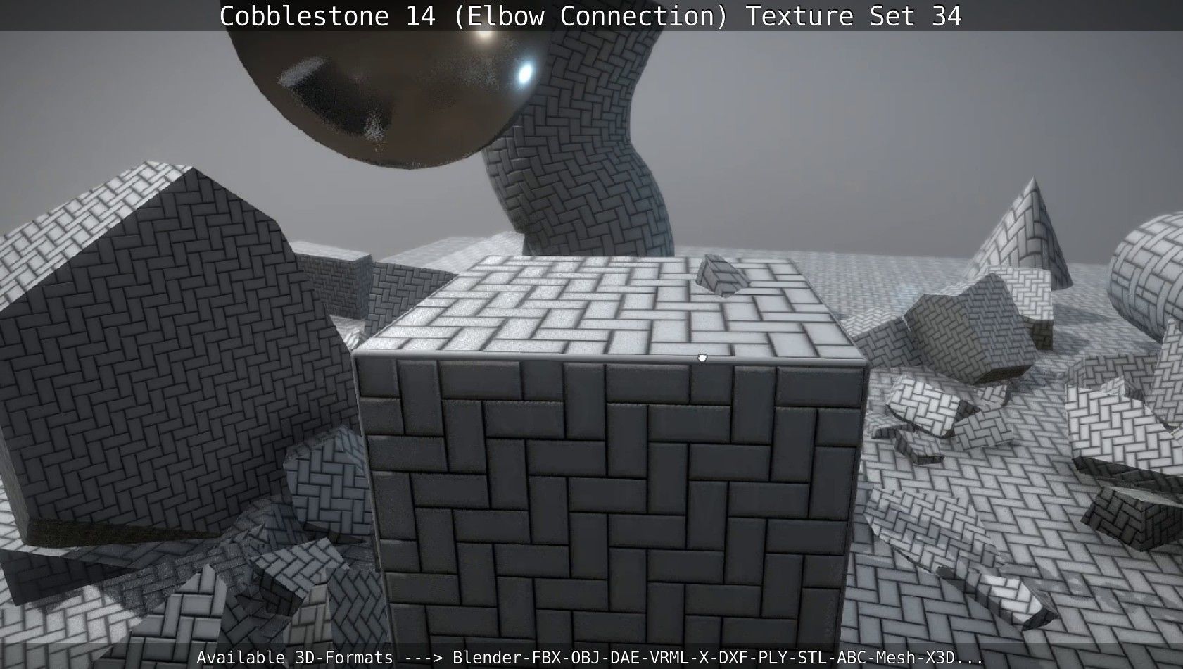 Cobblestone 14 - Elbow Connection - Texture Set 34 Texture_3