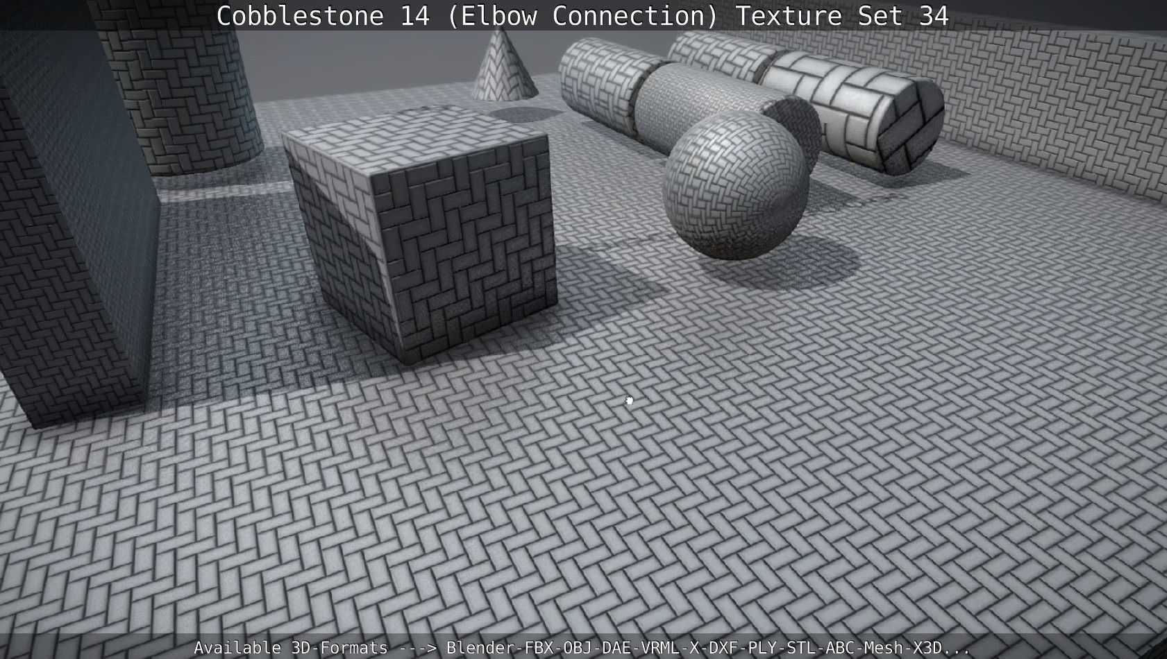 Cobblestone 14 - Elbow Connection - Texture Set 34 Texture_60
