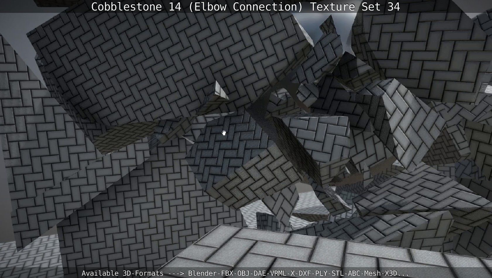 Cobblestone 14 - Elbow Connection - Texture Set 34 Texture_25