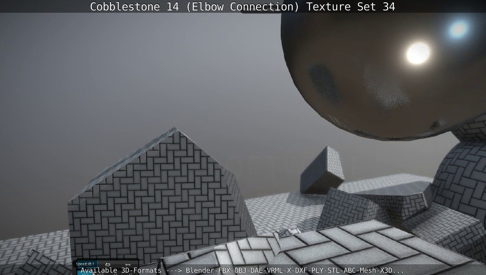 Cobblestone 14 - Elbow Connection - Texture Set 34 Texture_29