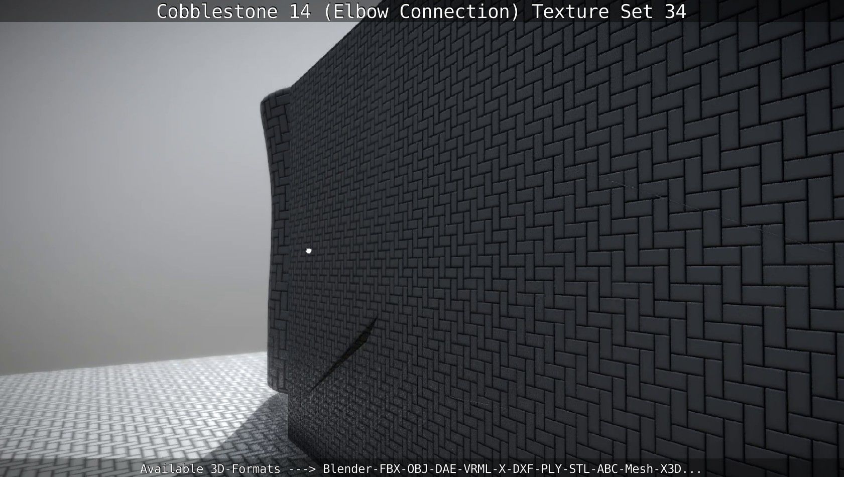 Cobblestone 14 - Elbow Connection - Texture Set 34 Texture_143