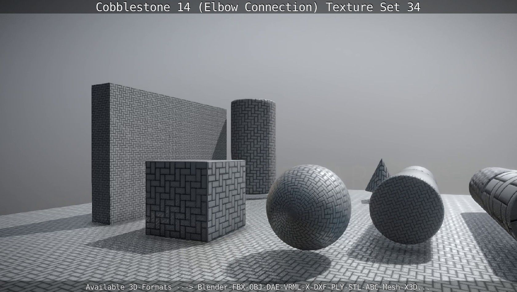 Cobblestone 14 - Elbow Connection - Texture Set 34 Texture_22