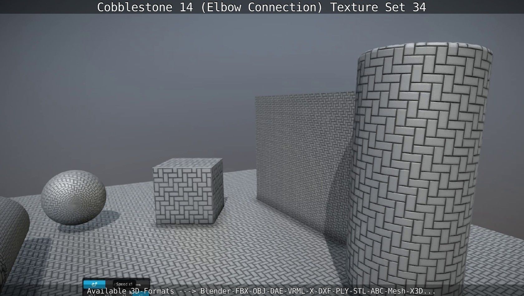 Cobblestone 14 - Elbow Connection - Texture Set 34 Texture_21