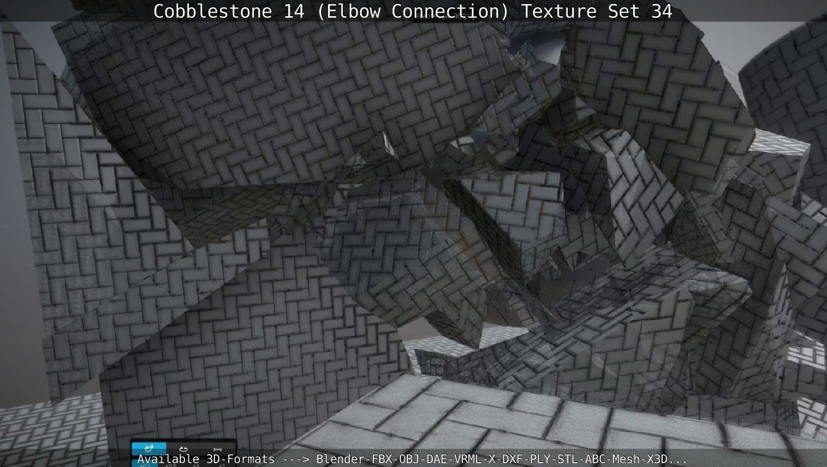 Cobblestone 14 - Elbow Connection - Texture Set 34 Texture_17