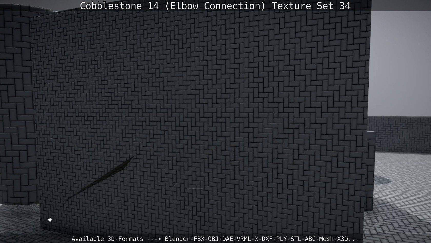 Cobblestone 14 - Elbow Connection - Texture Set 34 Texture_141