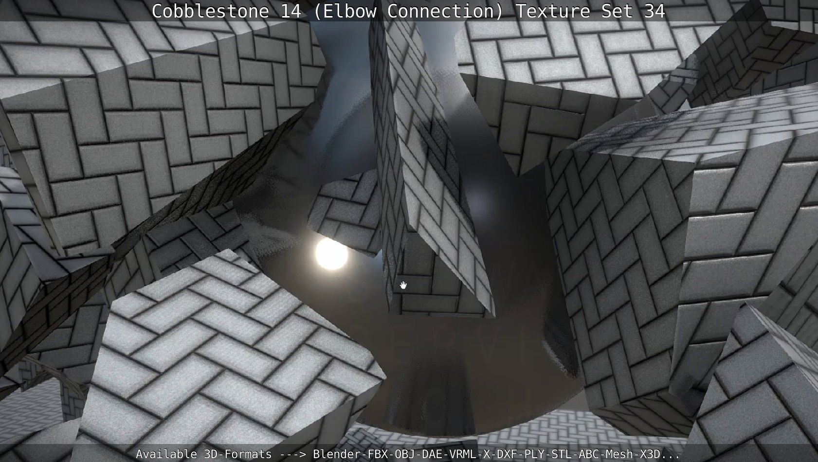 Cobblestone 14 - Elbow Connection - Texture Set 34 Texture_39