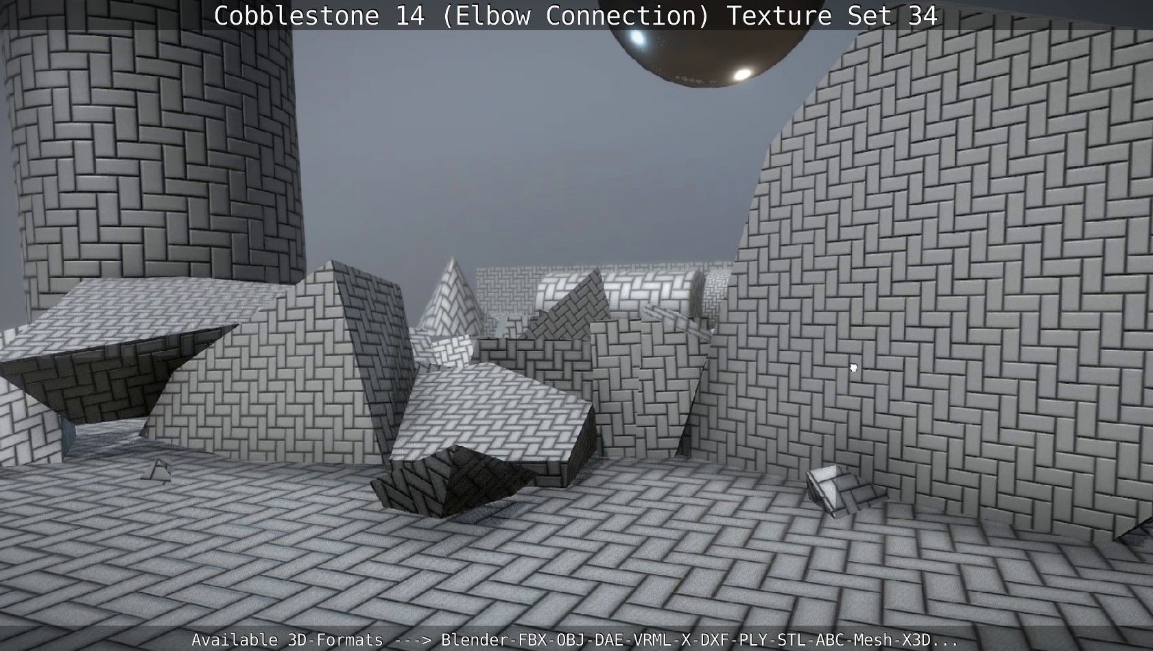 Cobblestone 14 - Elbow Connection - Texture Set 34 Texture_4
