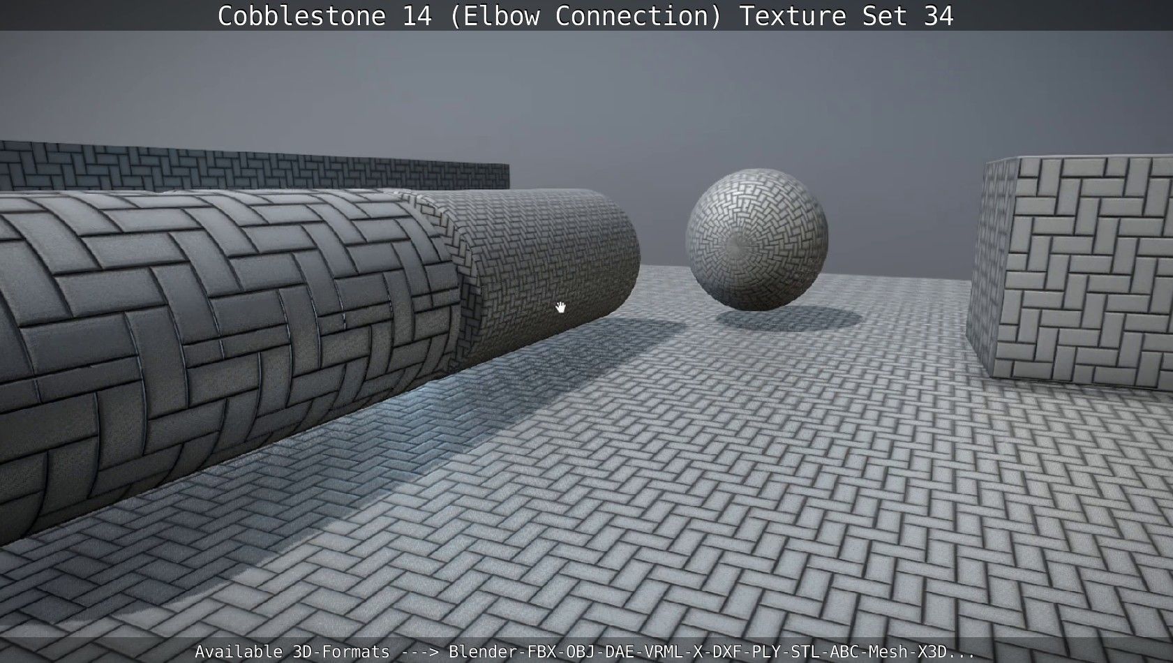 Cobblestone 14 - Elbow Connection - Texture Set 34 Texture_11