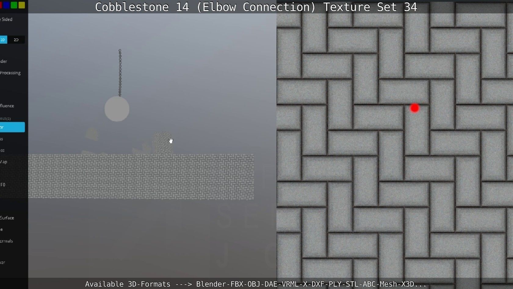 Cobblestone 14 - Elbow Connection - Texture Set 34 Texture_83