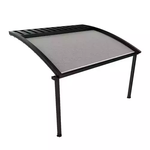 Motorized Pergola 2 weathered black steel