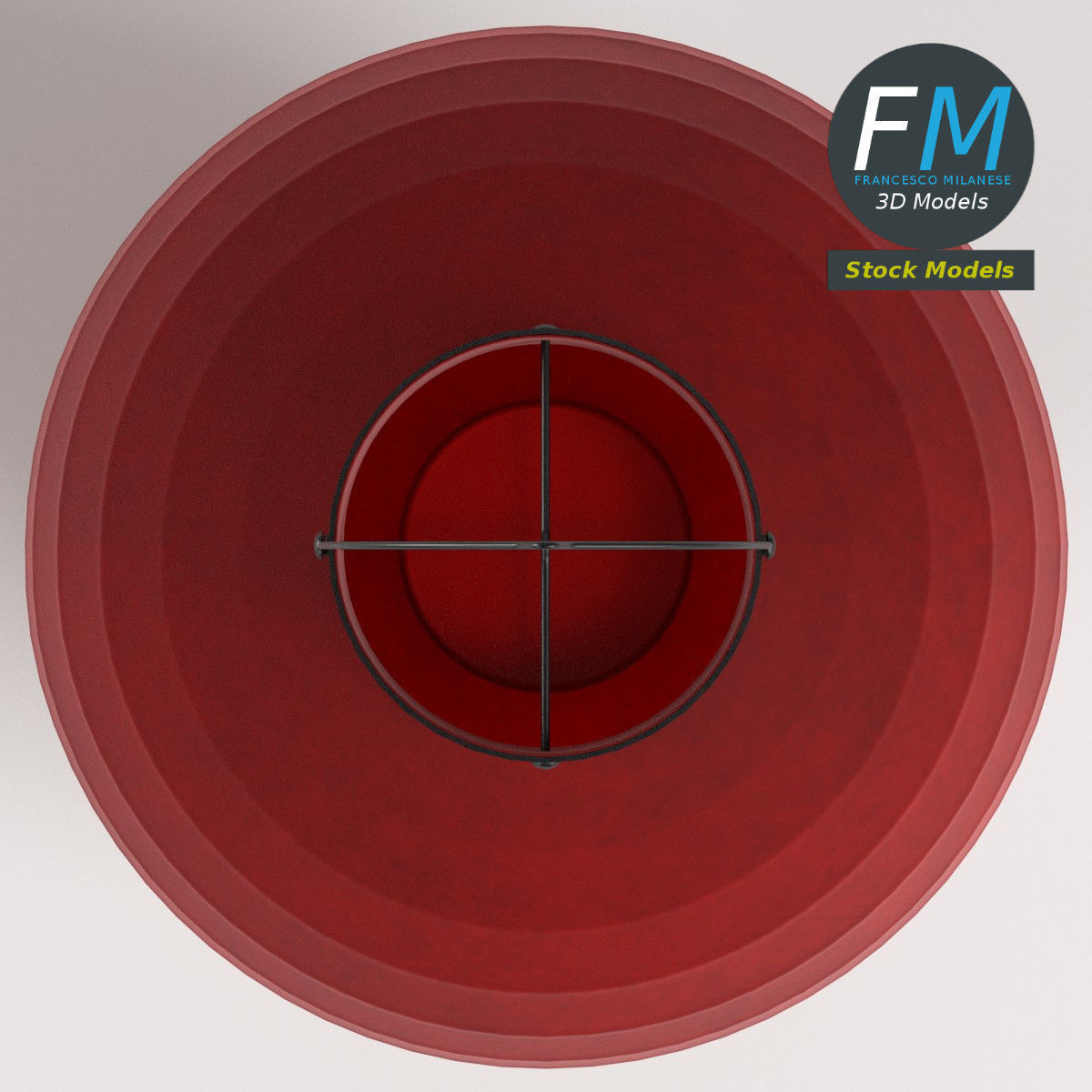 Japanese paper lantern 1 3D model_6