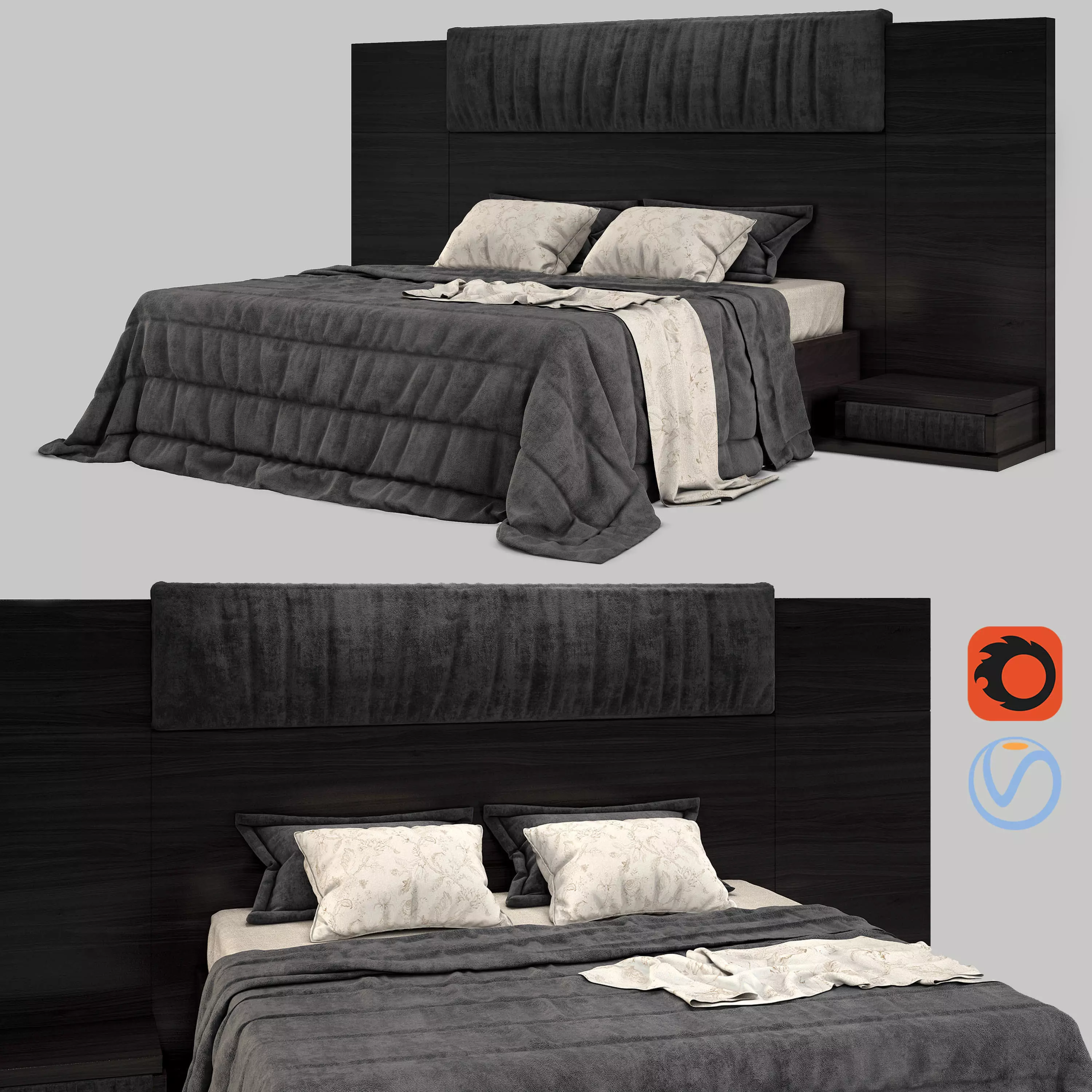 bed set 01 3D model_0
