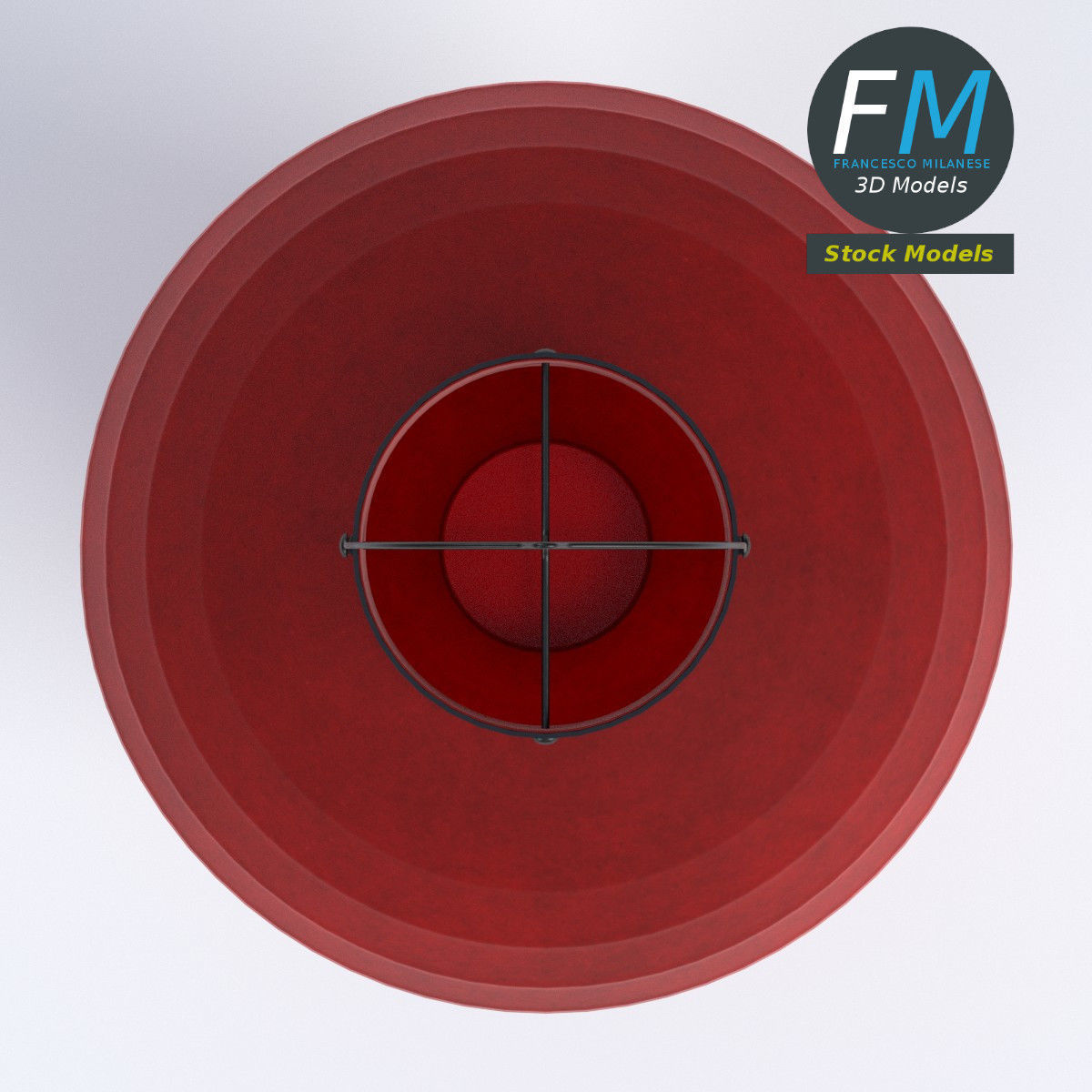 Japanese paper lantern 2 3D model_6