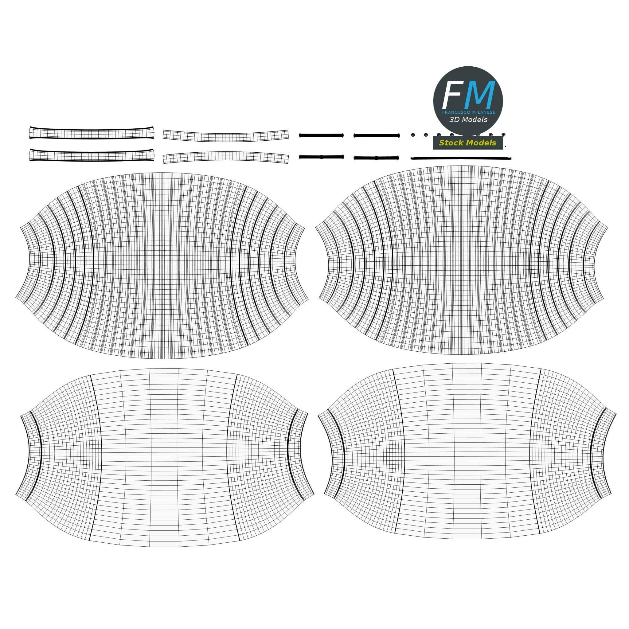 Japanese paper lantern 2 3D model_11