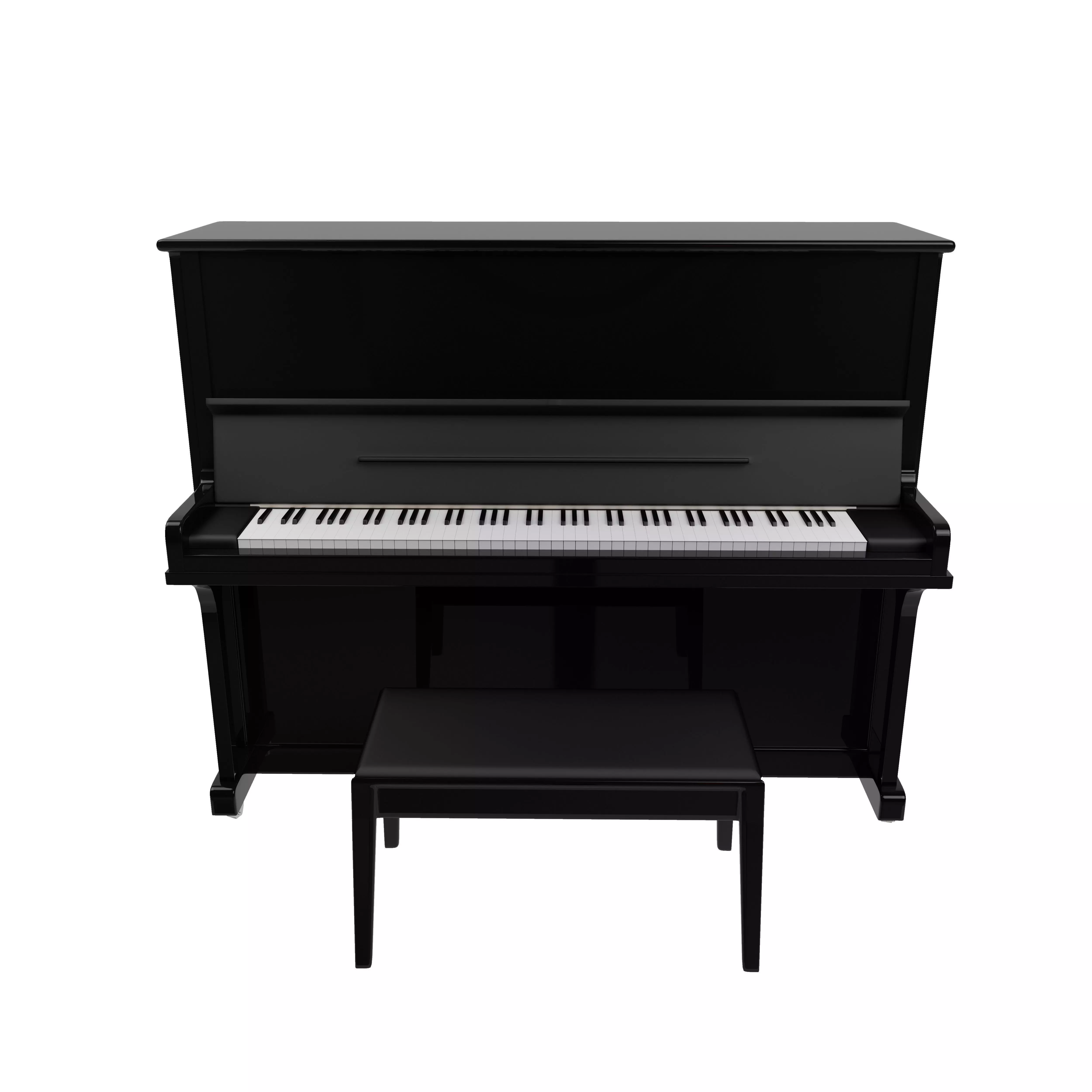 Piano Droit 3D model