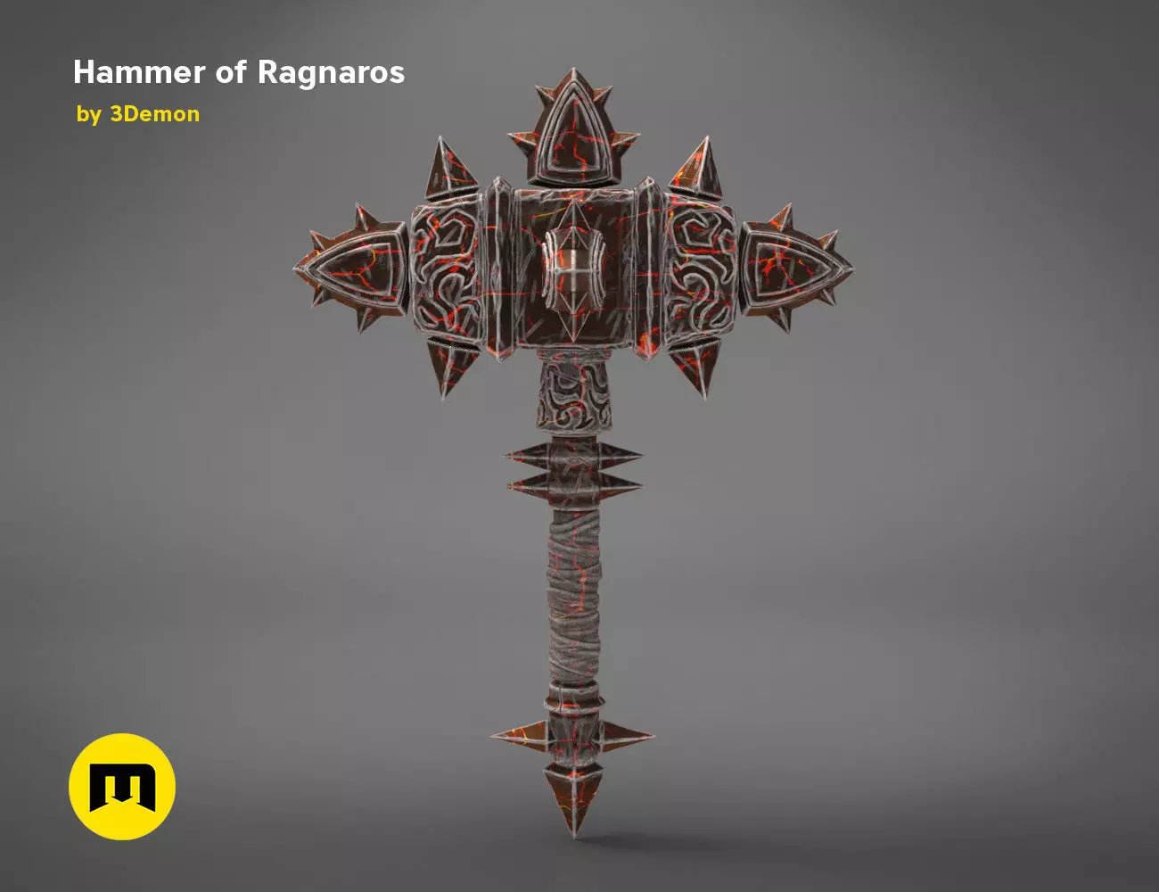 Hammer of Ragnaros - World of Warcraft 3D print model_0